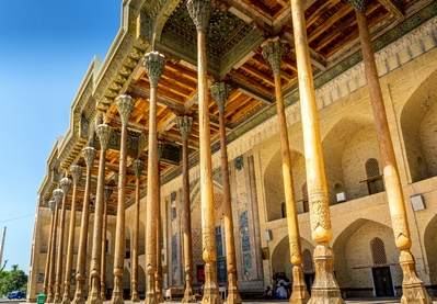 Uzbekistan photos - The Bolo-Hauz 20-Column Mosque