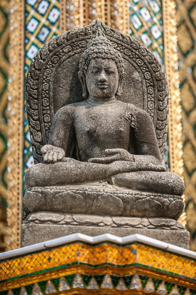 Black Stone Buddha