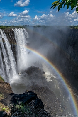 images of Zambia - Victoria Falls from Livingston island