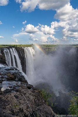 pictures of Zambia - Victoria Falls from Livingston island