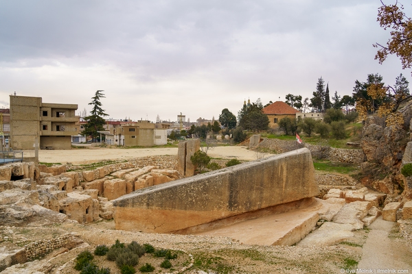 This limestone seems to be the biggest stone to be developed by the humans (or some other creations on our planet). Three stones of such size were used in foundation of Baalbek temple.