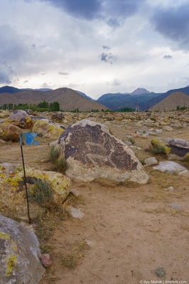 images of Kyrgyzstan - Museum of Petroglyphs, Issyk Kul