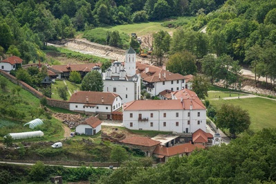 images of Serbia - Prohor Pčinjski Monastery Elevated View