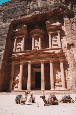 photos of Jordan - Petra Siq & Treasury (Al Khazna)