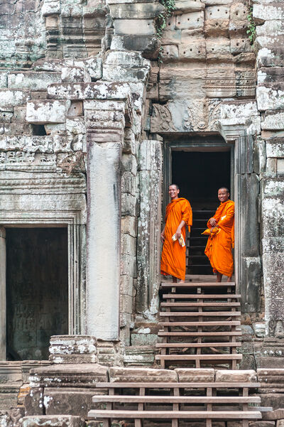 Bayon Temple Monks