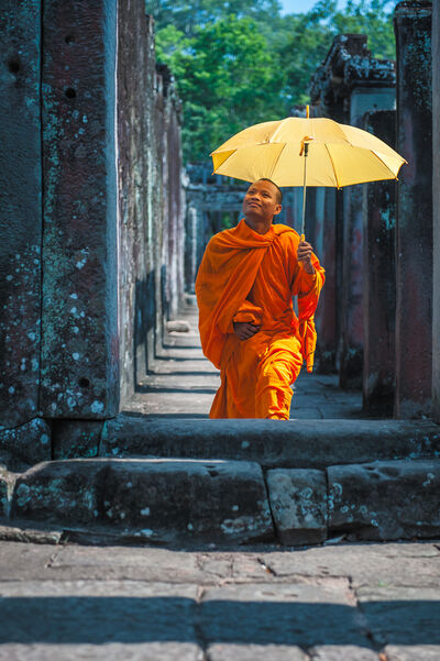 Bayon Temple Monk