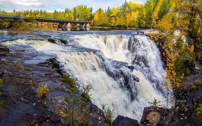 Kakabeka Falls, second largest waterfall in Canada, only Niagara Falls is bigger.