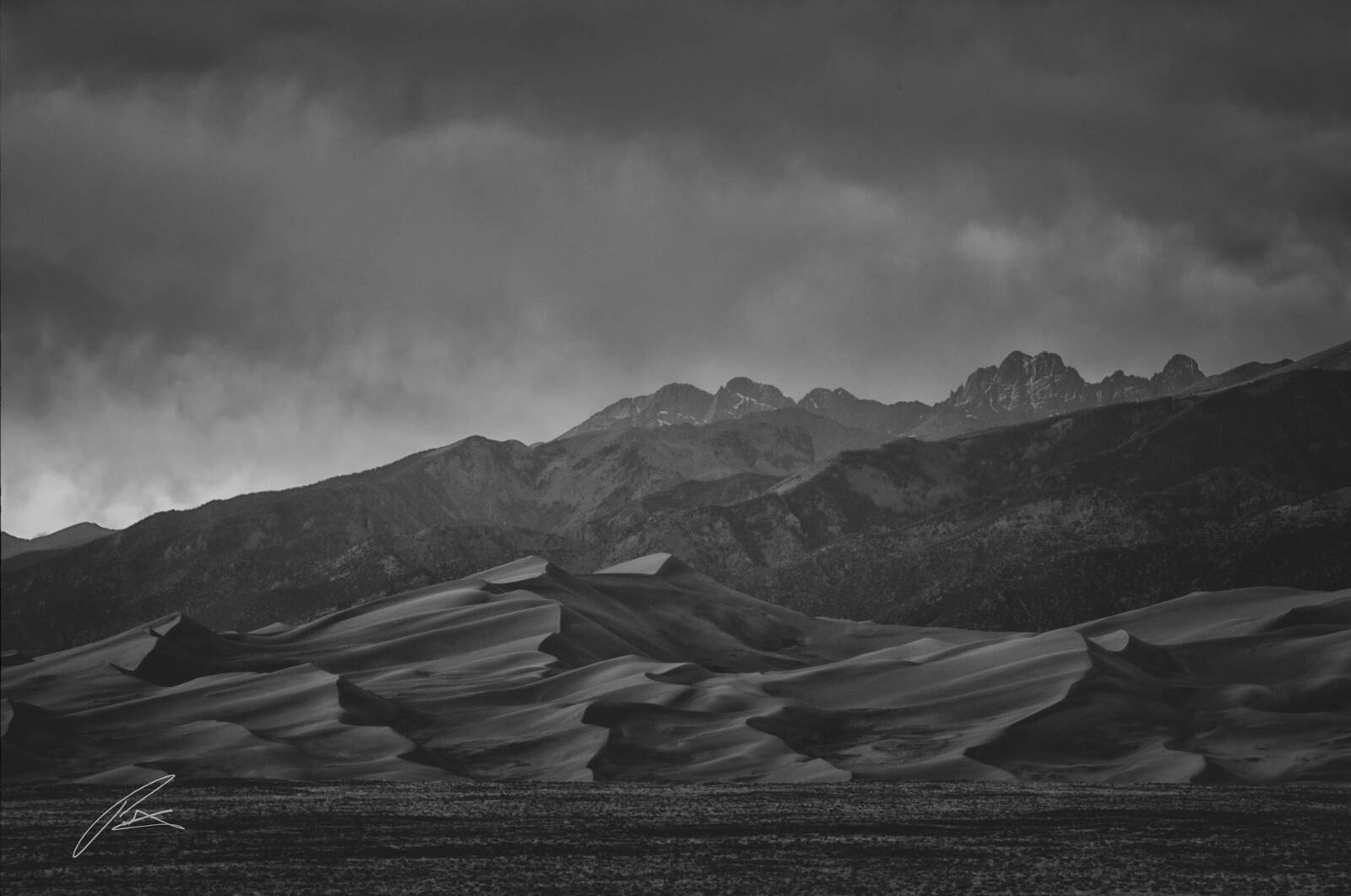 Image of Great Sand Dunes Sunset Mountain View C0-150 by Patrick Hulley