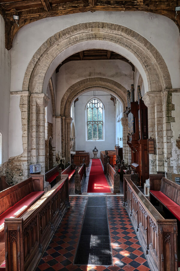 The chancel looking into the nave