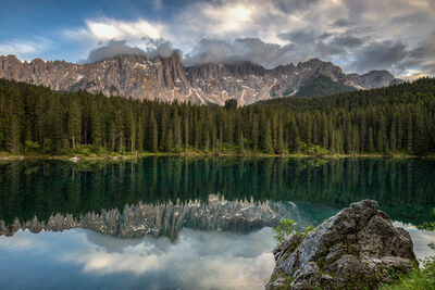 pictures of The Dolomites - Lago di Carezza (Karersee)