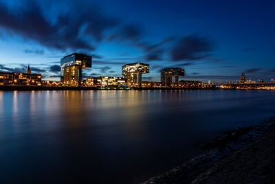 Koln photo locations - Crane Houses from Poller Wiesen
