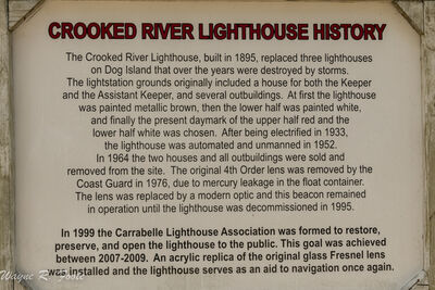 History of the Crooked River Lighthouse.