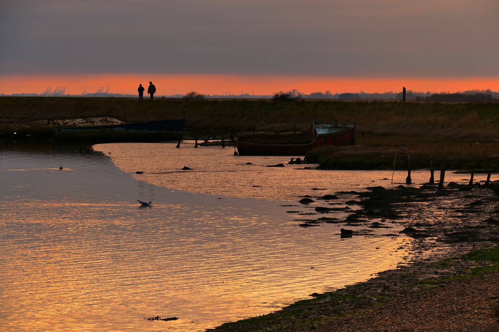 Image of River Alde from Orford Quay by Harold Neale