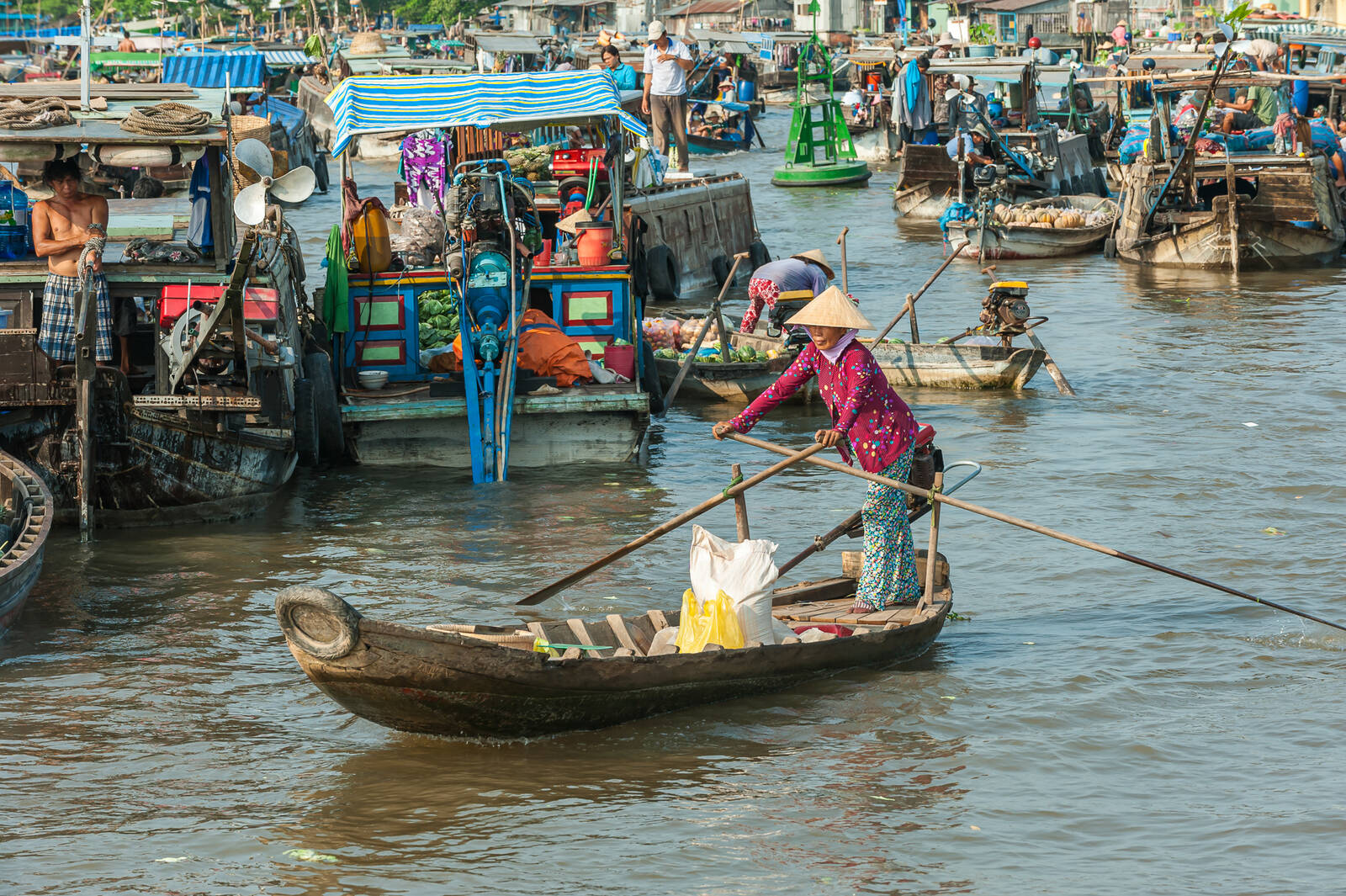 Image of Cai Rang Floating Market by Sue Wolfe