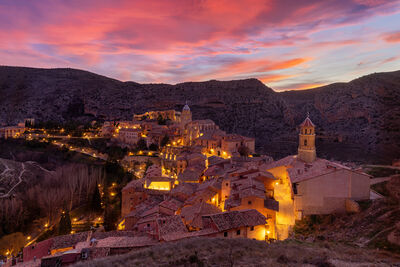 Sunset over Albarracín