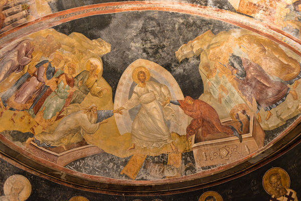 Anastasis fresco in the Paracclesion