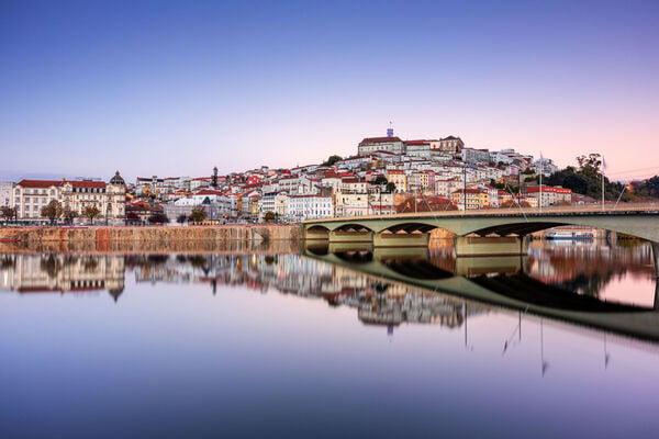 Silver hour view of Coimbra