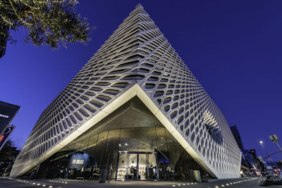 The Broad Contemporary Art Museum, Picture taken at night
