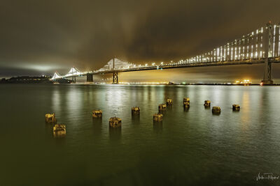 San Francisco County instagram spots - Bay Bridge from Rincon Park