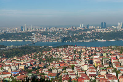 Çamlıca Hill - views towards European side of Istanbul