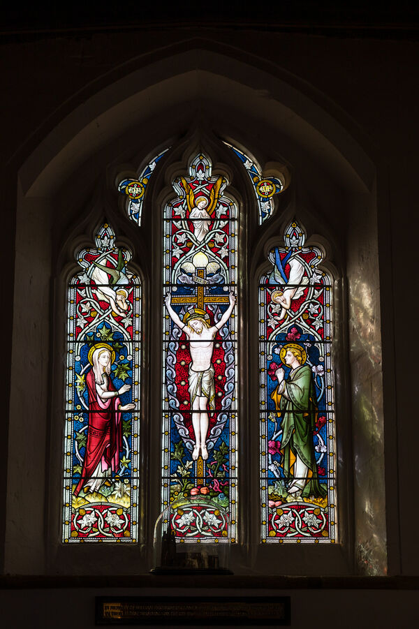 Stained glass window, Holy Cross Church, Byfield