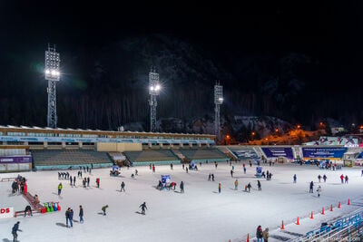 Almaty instagram spots - Medeo skating ring, Kazakhstan