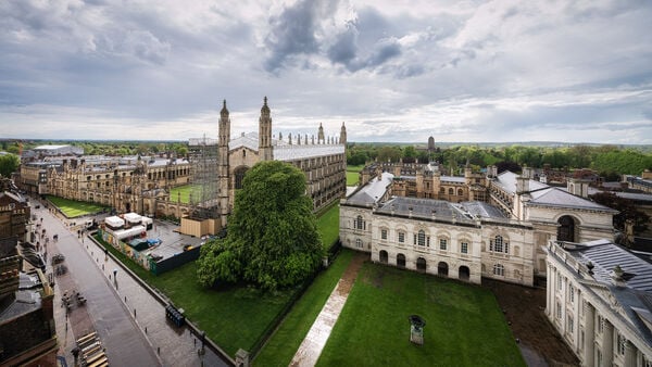 King's College view from the top of the tower.