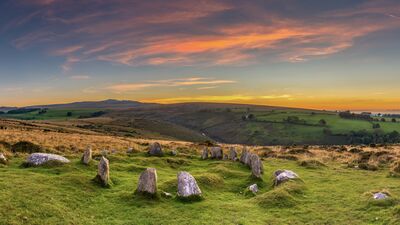 pictures of Dartmoor - Nine Maidens Stone Circle (Dartmoor)
