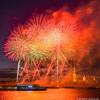 Russia pictures - St.Petersburg Fireworks Festival