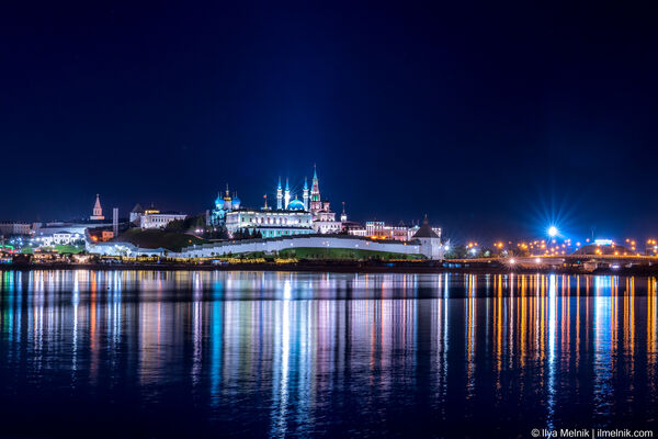 You can capture a nice view of the Kazan Kremlin with standard 24-105 lens.