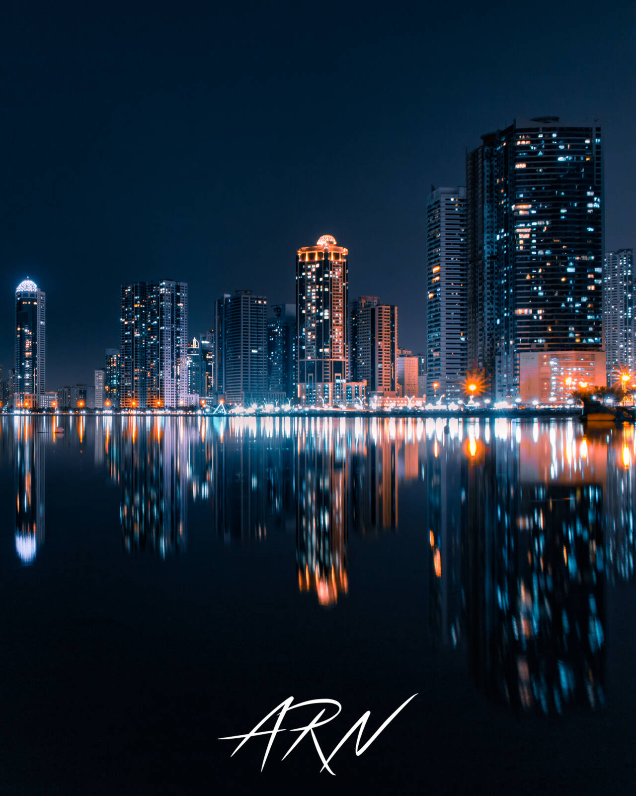 Image of Sharjah Skyline - South Views by raffae nauman