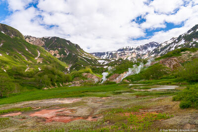 Overall view of the Geysers Valley