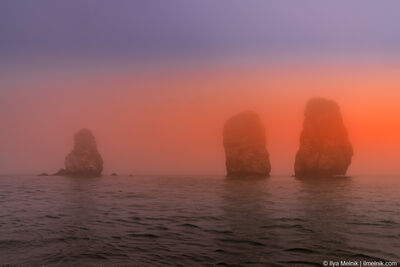 pictures of Russia - The Three Brothers Rocks (Tri Brata)