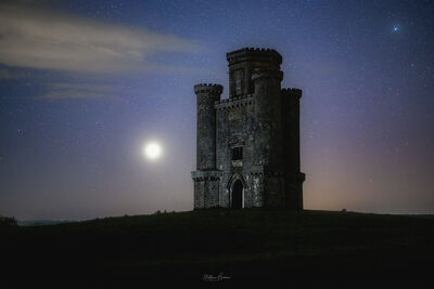 Venus and Paxton's Tower, shot using a black mist filter
