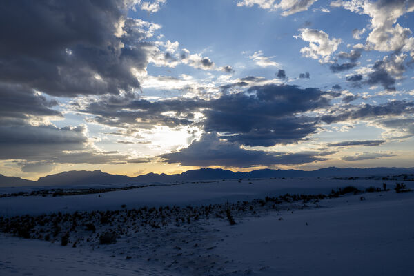 A perfect evening at White Sands National Park.