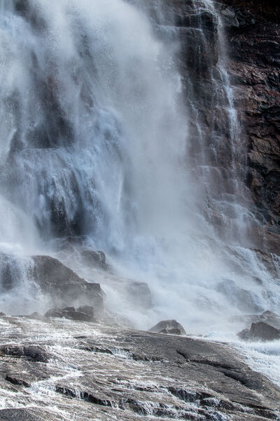 Image of Waterfall near Eqi glacier - Waterfall near Eqi glacier