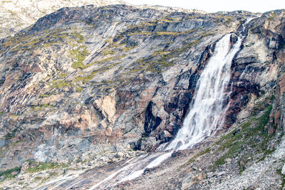 pictures of Greenland - Waterfall near Eqi glacier