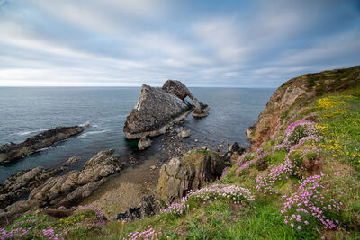 Bow Fiddle rock from the cliffs