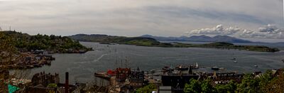 Oban Looking to the islands of Kerrera and Mull