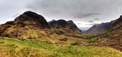 Three Sister of Glen Coe over looking the Pass of Glencoe