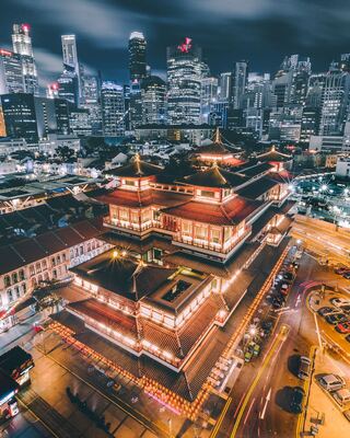 Photo of Buddha Tooth Relic Temple - Elevated Viewpoint - Buddha Tooth Relic Temple - Elevated Viewpoint