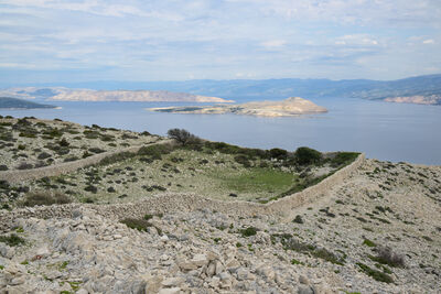 Kamenjak hill, Rab island - views towards Goli Otok