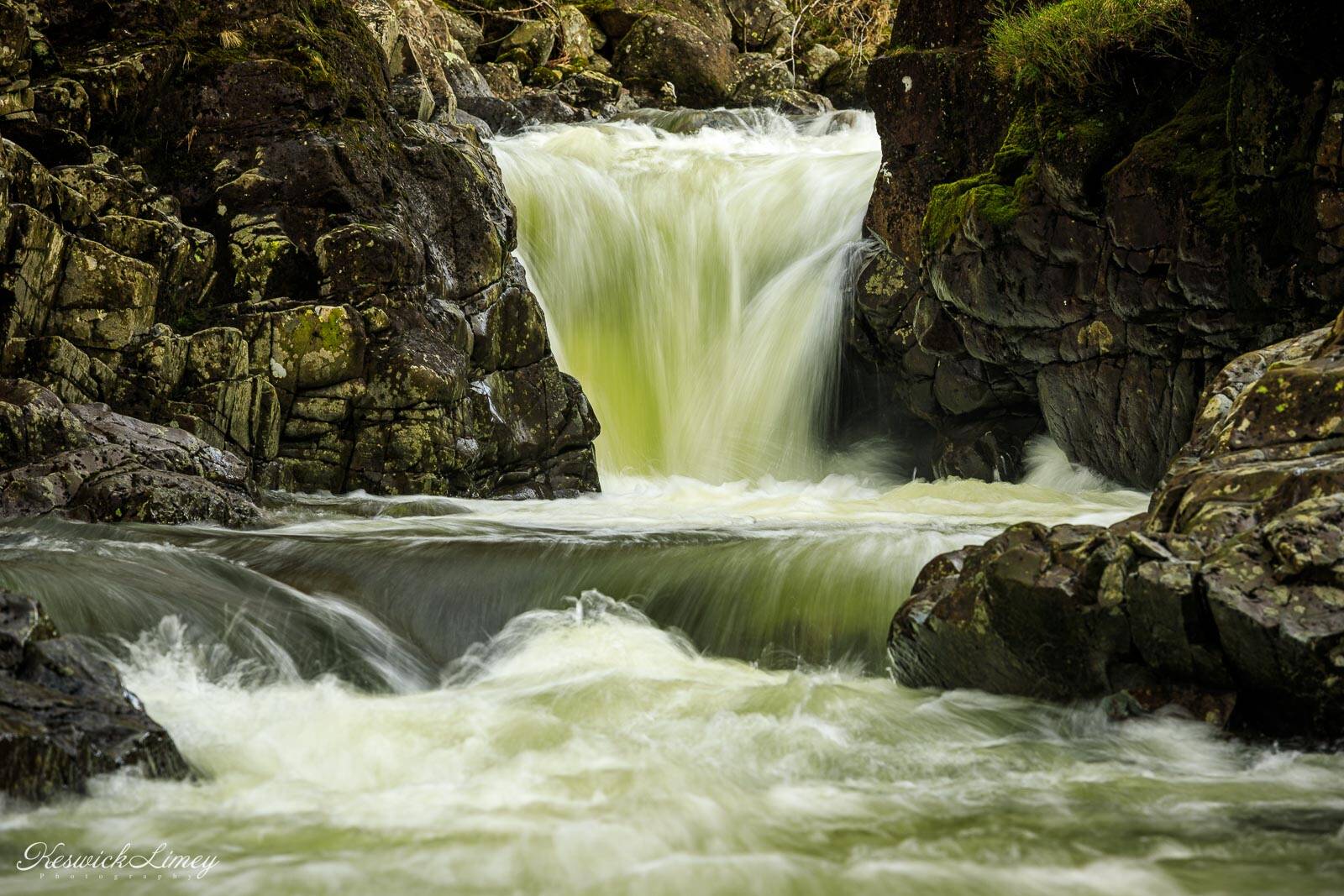 Image of Alison Grass Hoghouse and Galleny Force Waterfall by David Leighton