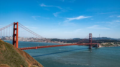 California photography spots - Golden Gate view point
