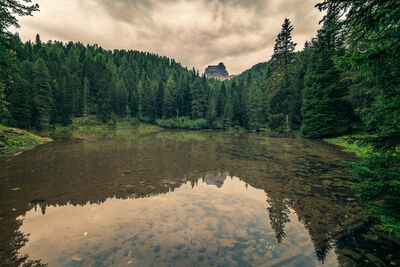 images of The Dolomites - Lago Bai di Dones