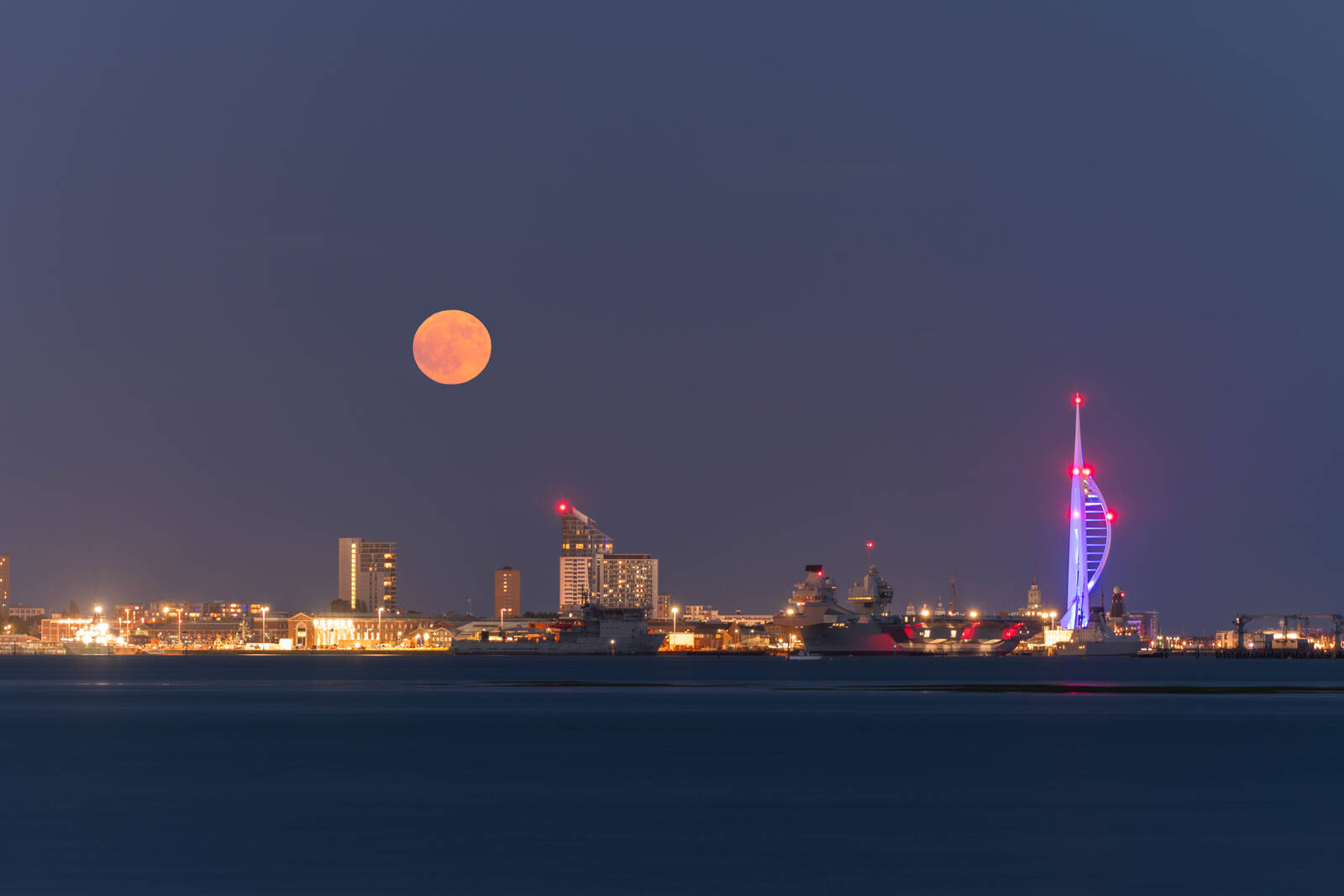 Image of Portsmouth Skyline from Portchester by michael bennett