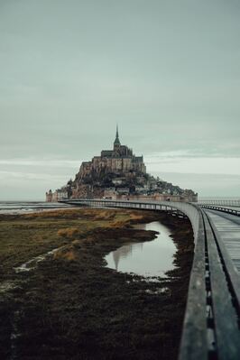 Picture of Mont Saint-Michel from the Causeway  - Mont Saint-Michel from the Causeway 