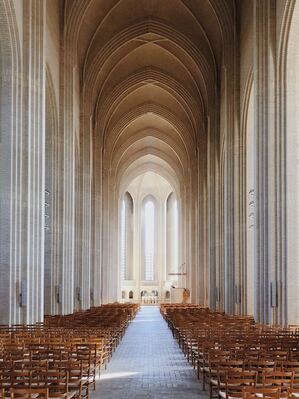 Denmark photography locations - Grundtvig's Church - Interior