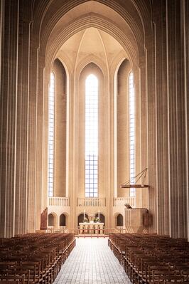images of Copenhagen - Grundtvig's Church - Interior