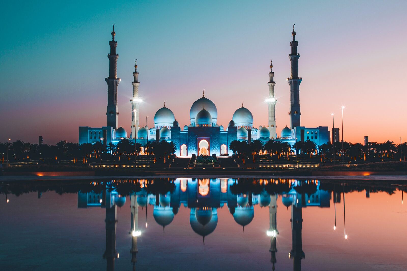 Image of View of Sheikh Zayed Grand Mosque from Wahat Al Karama  by Team PhotoHound